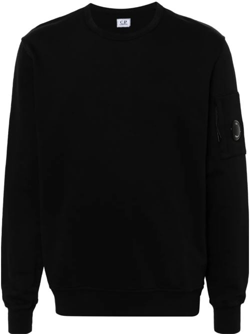 SWEATSHIRT WITH LENS DETAIL C.P.COMPANY | 18CMSS019A002246G999 - BLACK